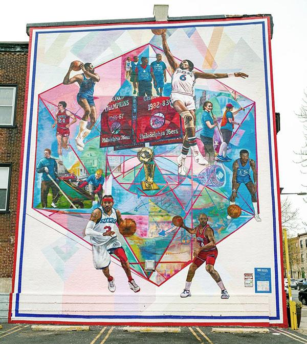 philadelphia 76ers sixers murale