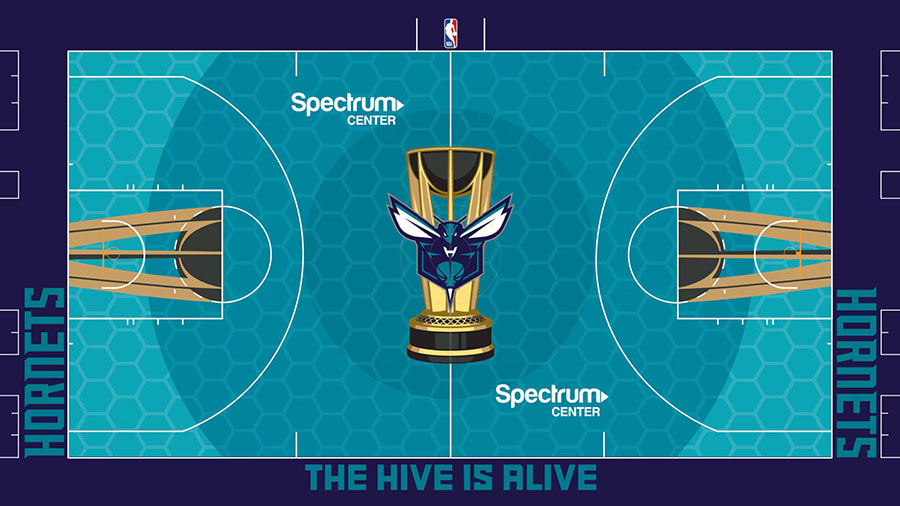 charlotte hornets nba cup 2024 parquet