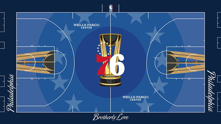 philadelphia 76ers parquet nba cup