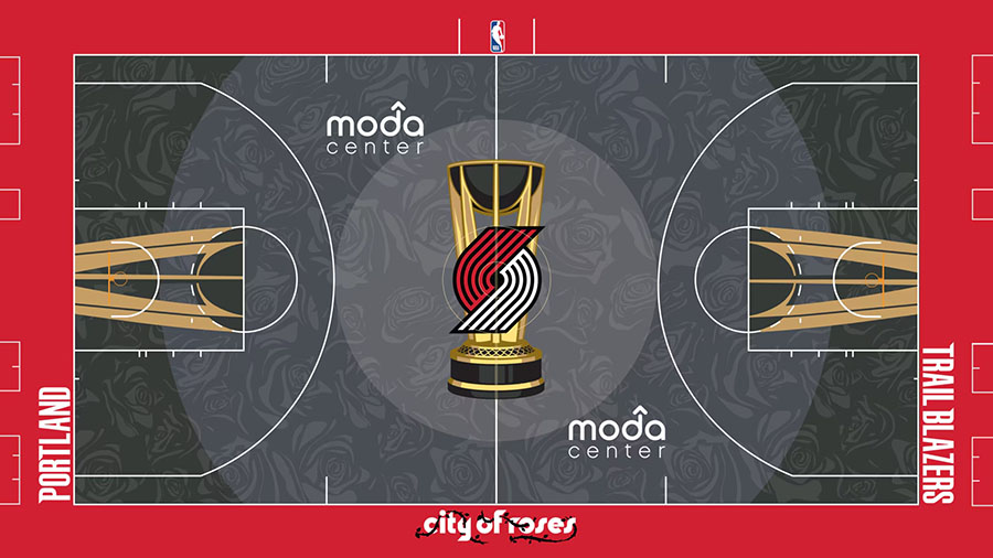 parquet portland trail blazers