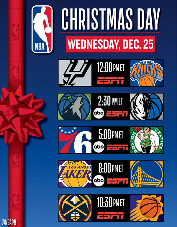 nba christmas day 2024